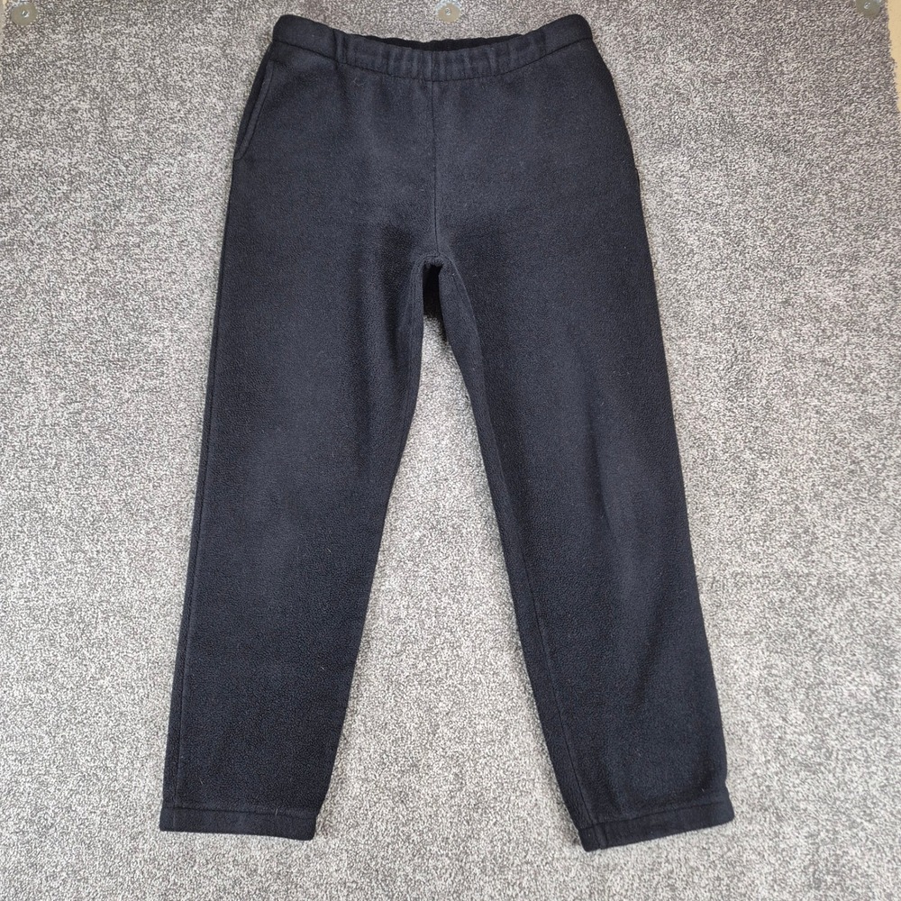 Polartec Fleece Pants Mens Large Black‎ Elastic Waist Outdoor Joggers